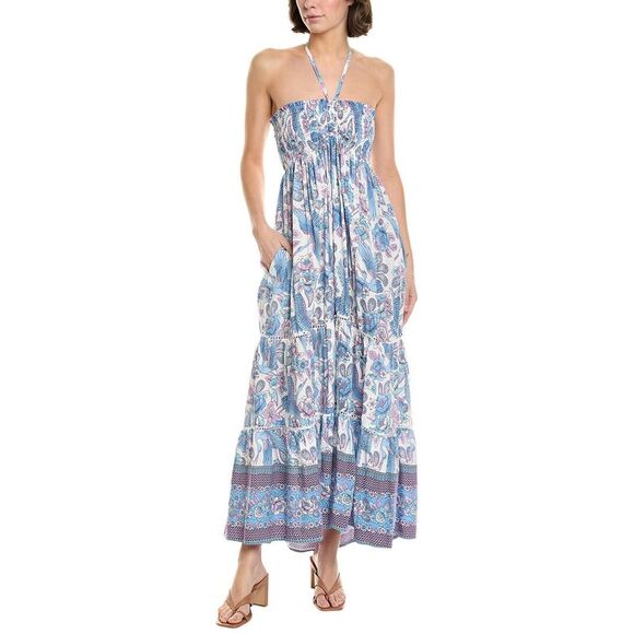 Walker & Wade WomensSurfside Maxi Dress Blue